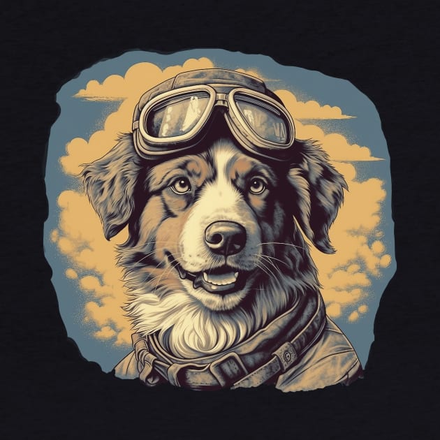 Aviator dog by GreenMary Design